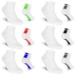 TEXEMP Sneakersocken 6, 12, 18 Paar Sneaker Socken Herren & Damen Mehrfarbig Baumwolle (Packung, 12-Paar) Robust & Langlebig