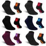 TEXEMP Sneakersocken 6 bis 18 Paar Sneaker Socken Herren & Damen Mehrfarbig Baumwolle (Packung, 12-Paar) Langlebig & Robust