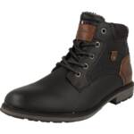 TOM TAILOR Herren modische Boots gefüttert 6380410001 Schnürstiefel Reißverschluss