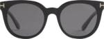 Tom Ford Sonnenbrille - Moira Oval Sunglasses - Gr. unisize - in Schwarz - für Damen