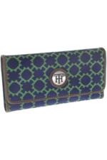 Tommy Hilfiger Damen Portemonnaie, blau, Gr.