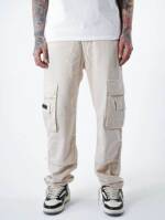 UNEFFECTED Premium Wide Cargo Loose Fit Jeans