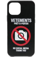 VETEMENTS No Social Media iPhone 12 Pro-Hülle - Schwarz