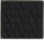 Valentino Garavani Portemonnaie - Valentino Black fabric and leather wallet - Gr. unisize - in Schwarz - für Damen