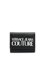 Versace Jeans Couture Portemonnaie mit Logo-Schild - Schwarz