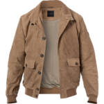 bugatti Herren Lederjacke beige,braun unifarben