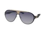 ic! berlin Carson Black Matt-Bronze Mesh, Aviator Sonnenbrille, Herren