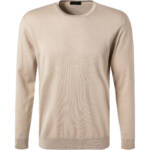 roberto collina Herren Pullover beige Baumwolle unifarben