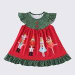 suebidou Midikleid Weihnachtskleid Mädchen Kleid mit weihnachtlichem Charme Nussknacker