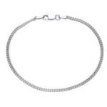 925 Silberarmband: Panzerarmband Silber 2mm