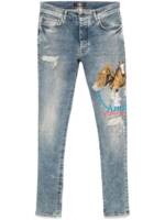 AMIRI Jeans mit Pegasus-Print - Blau