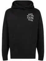 Anti Social Social Club Hoodie mit Logo-Print - Schwarz