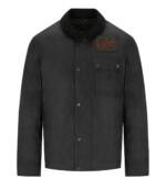 Barbour - BARBOUR INTERNATIONAL WORKERS WAX SCHWARZE JACKE - Größe S - schwarz