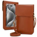 Cadorabo Handytasche für Google PIXEL 5 XL (1-tlg), Hülle Handytasche zum Umhängen Damen Handtasche Handyfach PU Leder