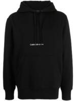 Calvin Klein Jeans Institutional Hoodie mit Logo-Stickerei - Schwarz