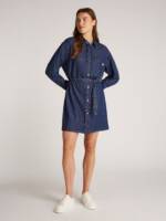 Calvin Klein Jeans Jeanskleid "BELTED TENCEL DENIM SHIRT DRESS", mit Logostickerei