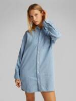 Calvin Klein Jeans Jeanskleid "TENCEL LOOSE SHIRT DENIM DRESS", mit Logostickerei