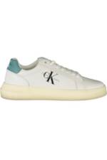 Calvin Klein Jeans Sneaker Herren-Sneaker in Weiß mit Kontrastdetails aus