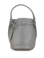 Céline Pre-Owned 2018 Leather Big Bag Beuteltasche - Grau