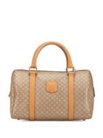 Céline Pre-Owned 20th Century Macadam Coated Canvas boston bag - Braun