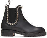 Christian Louboutin Black Capahutta Flat Boots