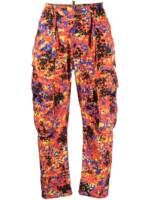 DSQUARED2 Cargohose mit abstraktem Print - Gelb