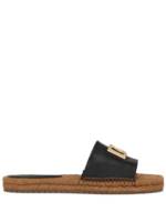 Dolce & Gabbana Espadrilles mit Logo - Schwarz