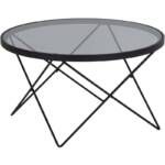 Ebuy24 - Cuxton Couchtisch Glas Ø80cm grau.