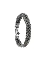 Emanuele Bicocchi Geflochtenes Silberarmband - Metallic