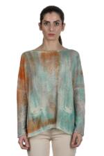 F Cashmere Damen Oversized Pullover multicolor