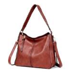 Fassiona Schultertasche Handtasche Damen Shopper Lederimitat Umhängetasche Groß Schultertasche, Vintage Weiches Umhängetasche Hobo Taschen Schultertasche für Frauen