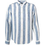 Gant Herren Hemd blau Leinen gestreift