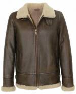 Jilani Lederjacke Jilani - Herren Lammfelljacke Lederjacke braun-beige