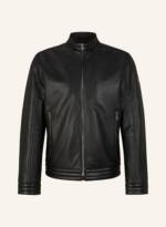 Joop! Jeans Lederjacke schwarz