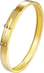 Karisma Edelstahlarmband Karisma Armreif Damen Sterling Silber 925 rhodiniert Zirkonia Weiss HS-ARM01 Farbwahl - Gold