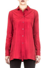 Katharina Hovman Damen Bluse Tunika rot