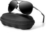 LuxusKollektion Sonnenbrille Polarisierte Sonnenbrille Herren Schwarz Vintage UV400 Outdoor Unisex