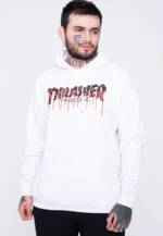 Thrasher - Blood Drip Ash - Hoodie - Grau - S - 50% Baumwolle, 50% Polyester,Schweiß