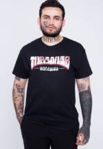 Thrasher - Firme Logo Black - T-Shirt - Schwarz - S - 100% Baumwolle,Jersey