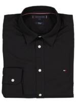 Tommy Hilfiger Herren Hemden schwarz Slim Fit