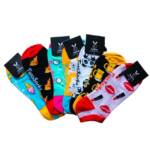 TwoSocks Sneakersocken Bunte Sneaker Socken lustige Füßlinge Damen & Herren, Einheitsgröße