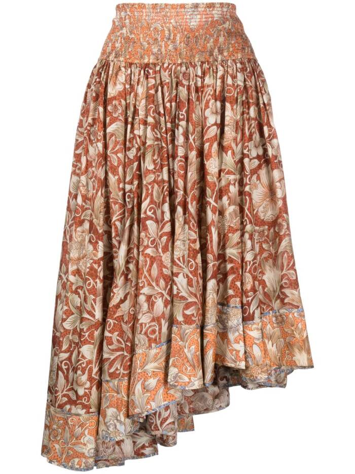 ZIMMERMANN Asymmetrischer Rock - Orange