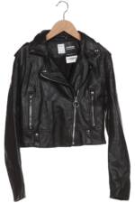 bershka Damen Jacke, schwarz, Gr. 38